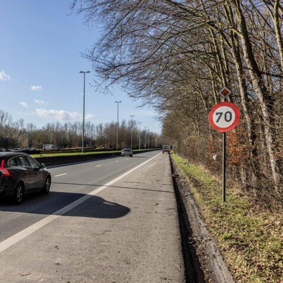 verkeersbord 70 km/u