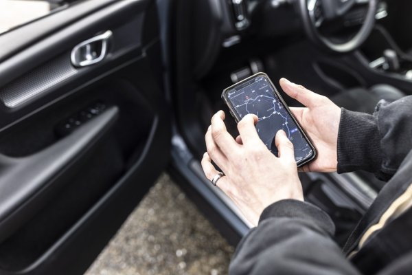 navigatie-app instellen op gsm voor vertek autorit